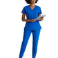 Women's V-Neck Racer Top - 5105 - New Royal