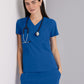 Women's V-Neck Racer Top - 5105 - New Royal