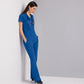Women's V-Neck Racer Top - 5105 - New Royal