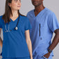 Women's V-Neck Racer Top - 5105 - New Royal