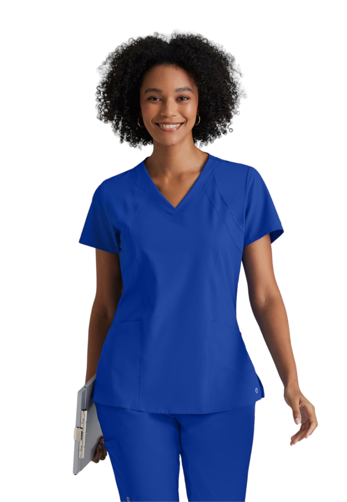 Women's V-Neck Racer Top - 5105 - Cobalt
