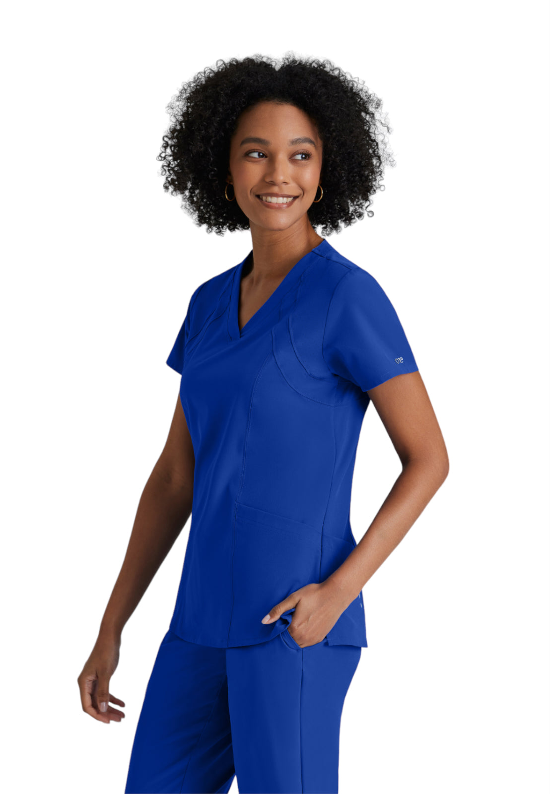 Women's V-Neck Racer Top - 5105 - Cobalt