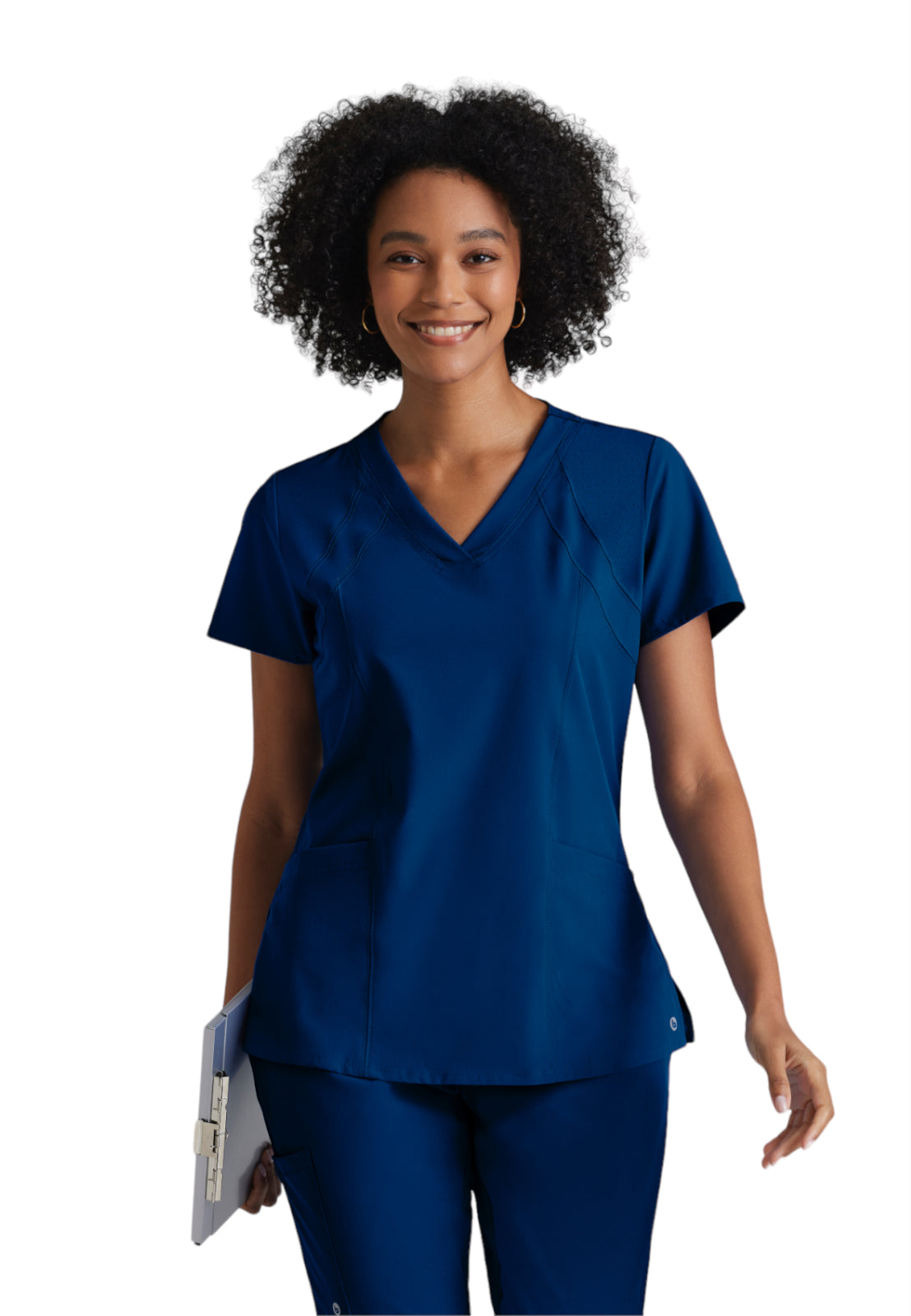 Women's V-Neck Racer Top - 5105 - Indigo (Navy)