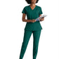 Women's V-Neck Racer Top - 5105 - Hunter Green