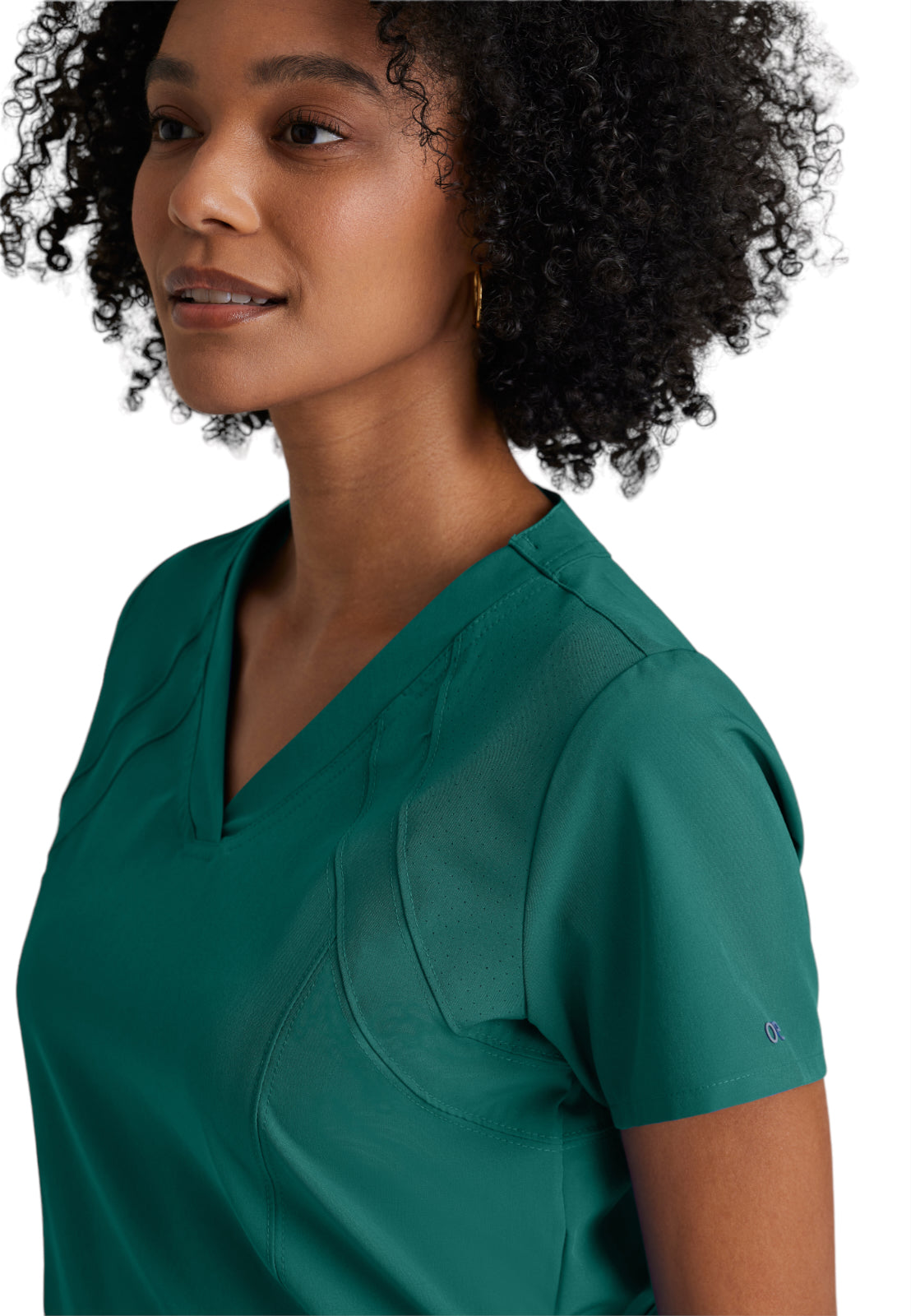 Women's V-Neck Racer Top - 5105 - Hunter Green