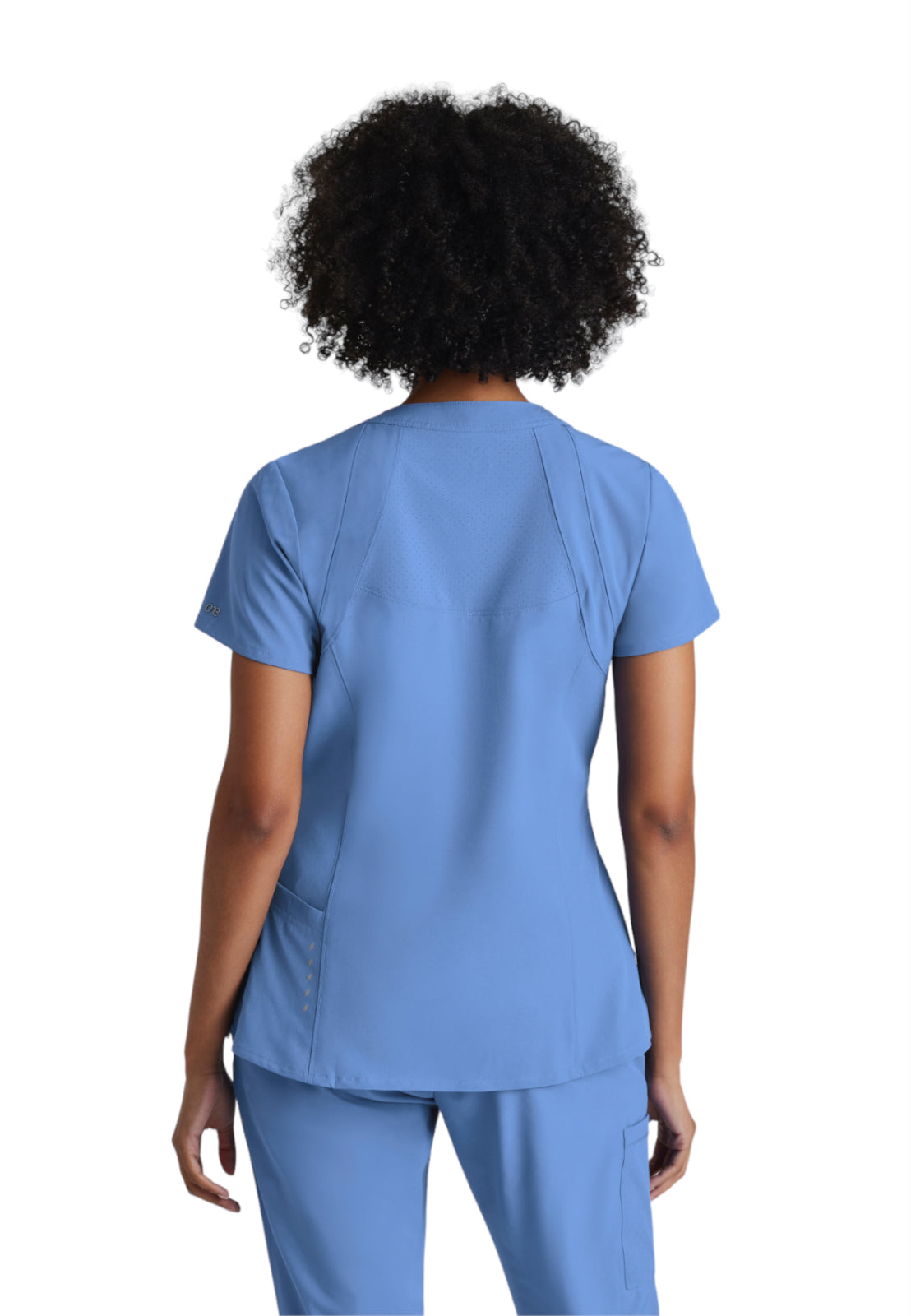 Women's V-Neck Racer Top - 5105 - Ciel Blue