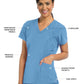 Women's V-Neck Racer Top - 5105 - Ciel Blue
