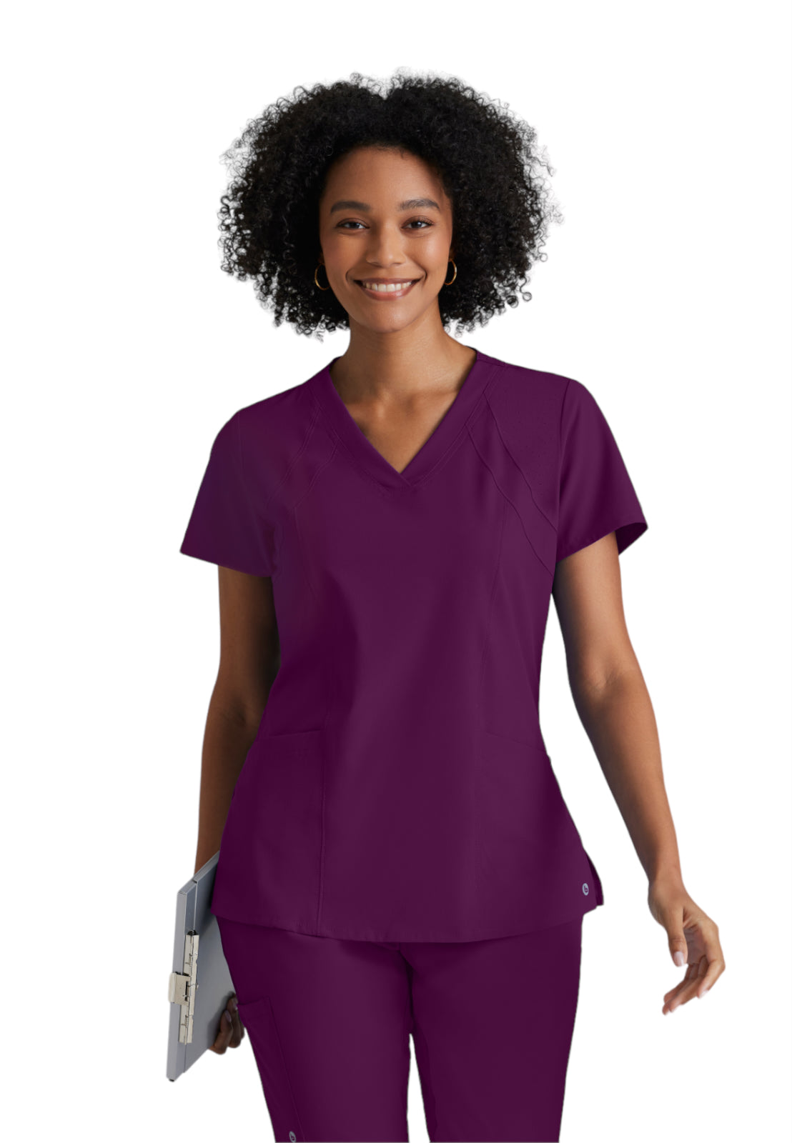Women's V-Neck Racer Top - 5105 - Wine
