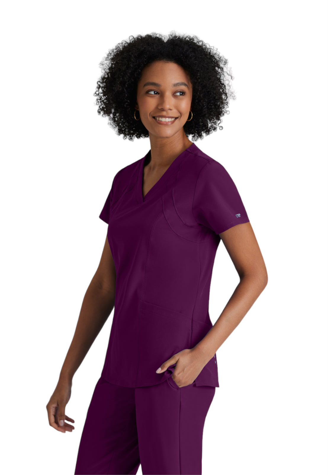 Women's V-Neck Racer Top - 5105 - Wine