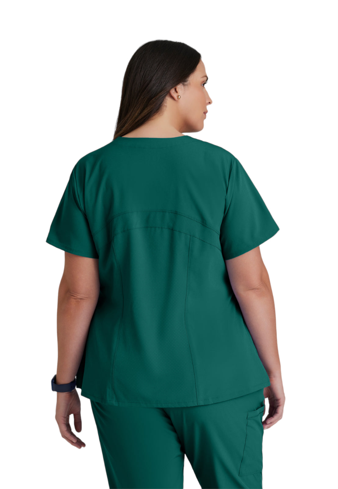 Women's V-Neck Pulse Top - 5106 - Hunter Green
