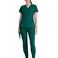 Women's V-Neck Pulse Top - 5106 - Hunter Green