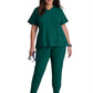 Women's V-Neck Pulse Top - 5106 - Hunter Green
