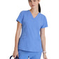 Women's V-Neck Pulse Top - 5106 - Ciel Blue