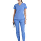 Women's V-Neck Pulse Top - 5106 - Ciel Blue