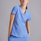 Women's V-Neck Pulse Top - 5106 - Ciel Blue