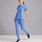 Women's V-Neck Pulse Top - 5106 - Ciel Blue