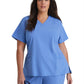 Women's V-Neck Pulse Top - 5106 - Ciel Blue
