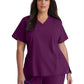 Women's V-Neck Pulse Top - 5106 - Wine
