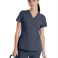 Women's V-Neck Pulse Top - 5106 - Steel
