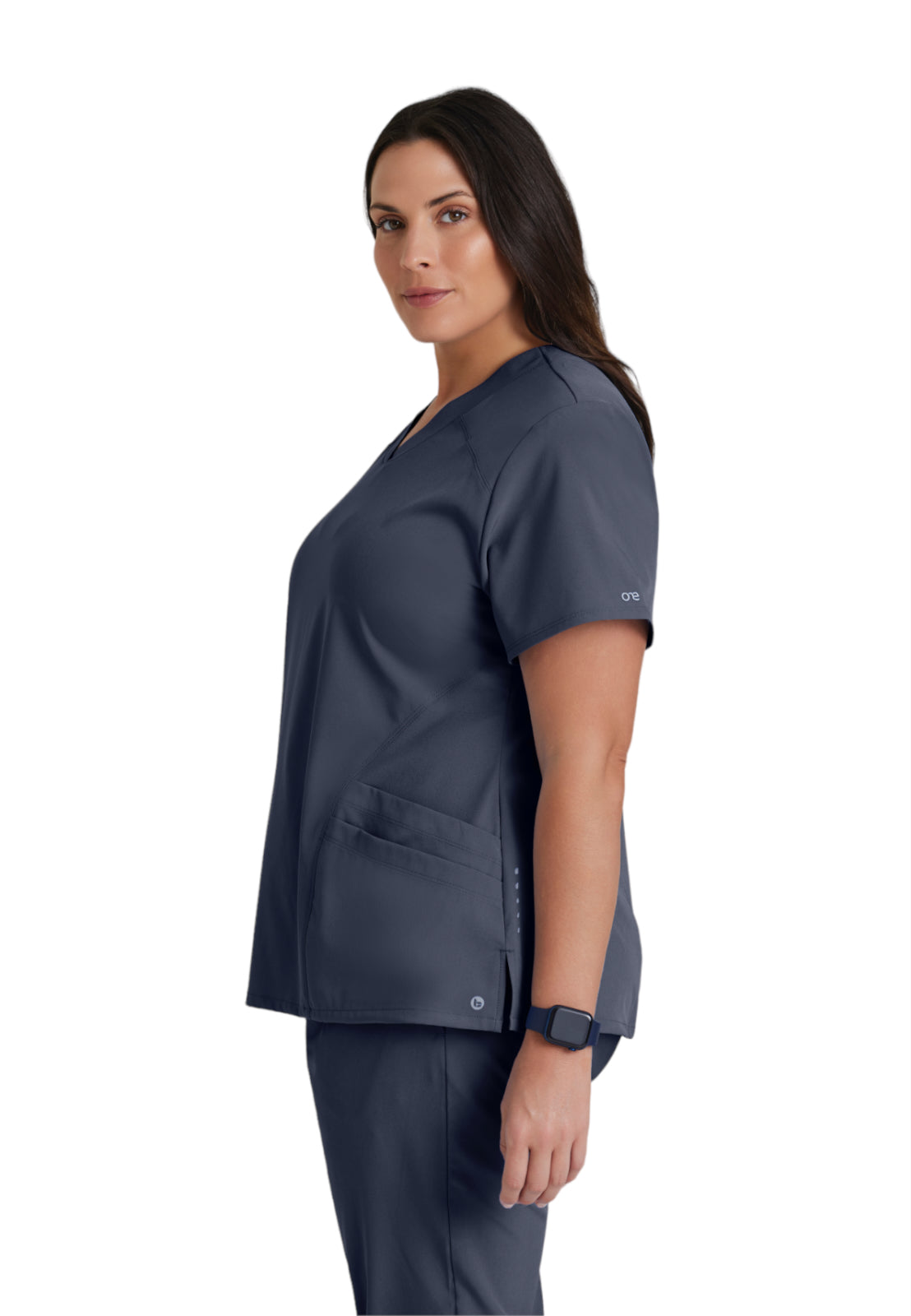 Women's V-Neck Pulse Top - 5106 - Steel