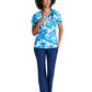 Women's V-Neck Thrive Top - 5107 - Azure Waves