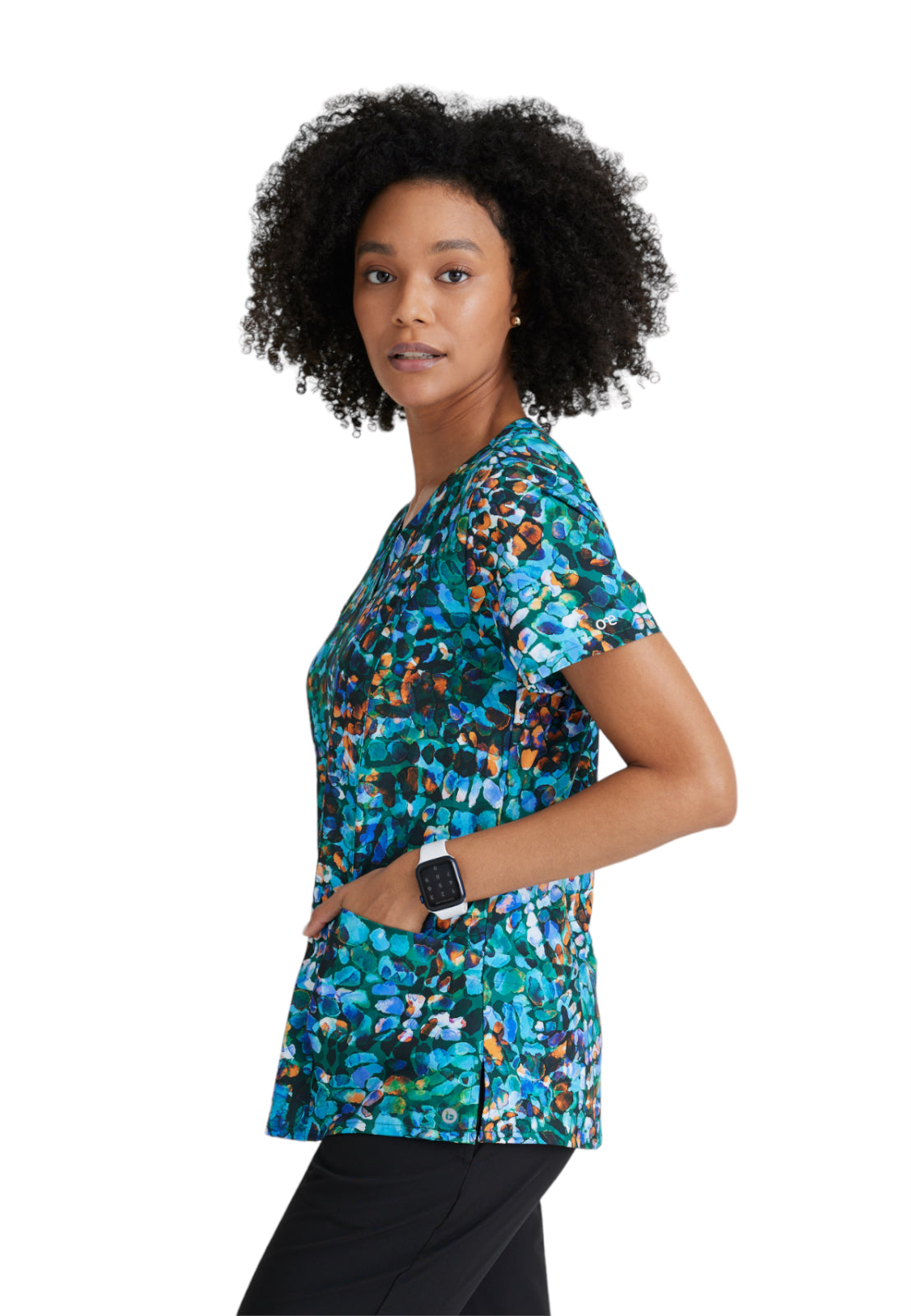 Women's V-Neck Thrive Top - 5107 - Electric Reptile
