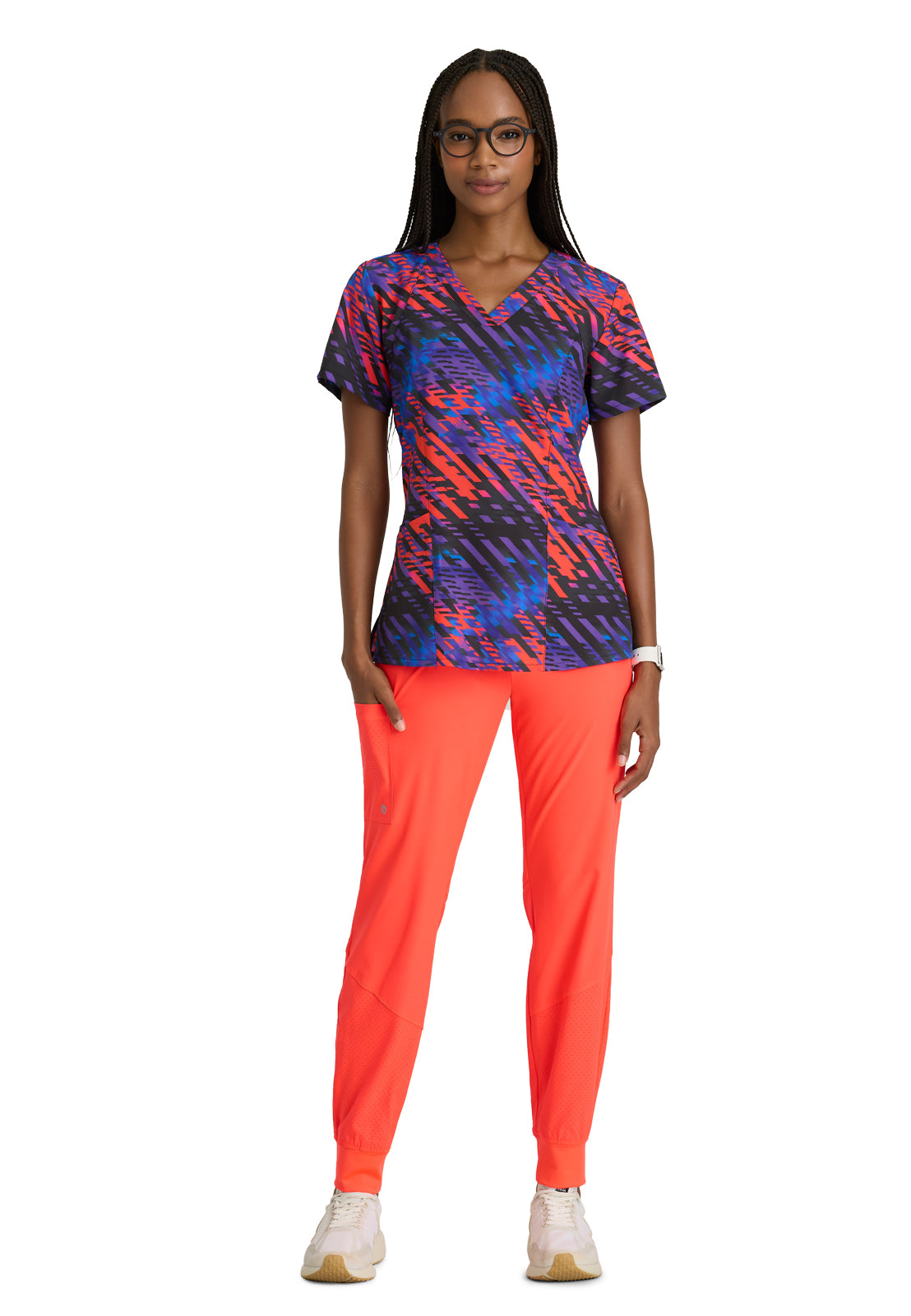 Women's V-Neck Thrive Top - 5107 - Radiant Prism