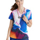 Women's V-Neck Thrive Top - 5107 - Shimmering Skies