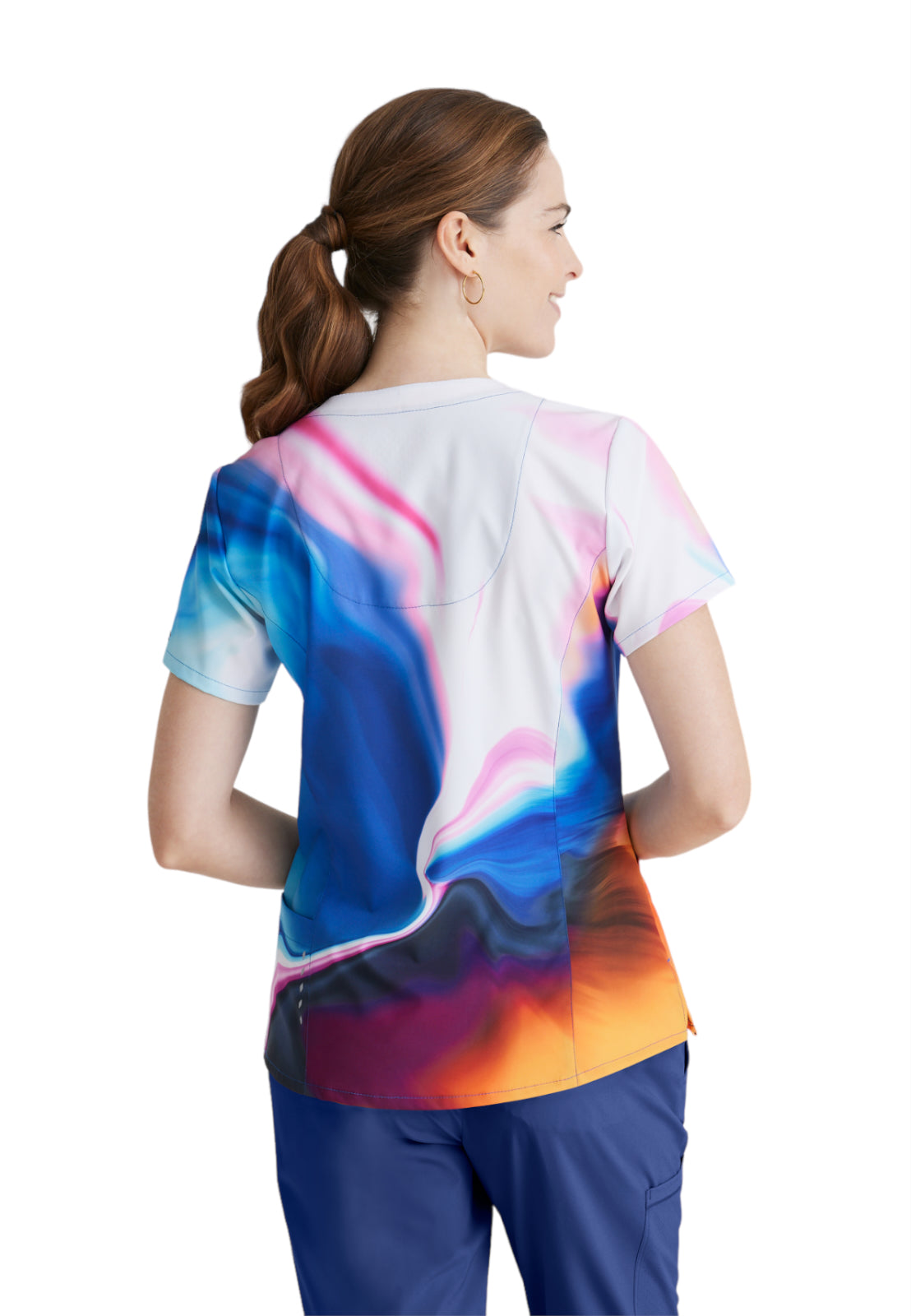 Women's V-Neck Thrive Top - 5107 - Shimmering Skies