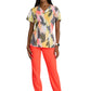 Women's V-Neck Thrive Top - 5107 - Zebra Brilliance