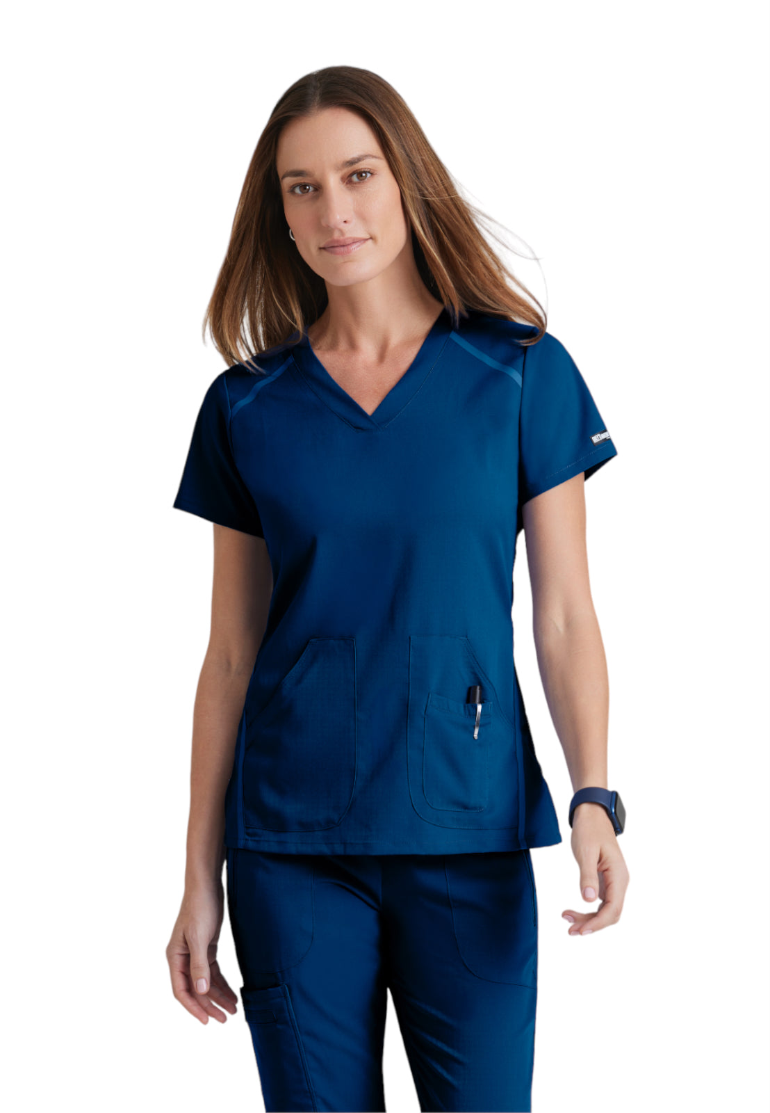 Women's V-Neck Elevate Top - 7188 - Indigo (Navy)