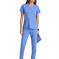 Women's V-Neck Elevate Top - 7188 - Ciel Blue
