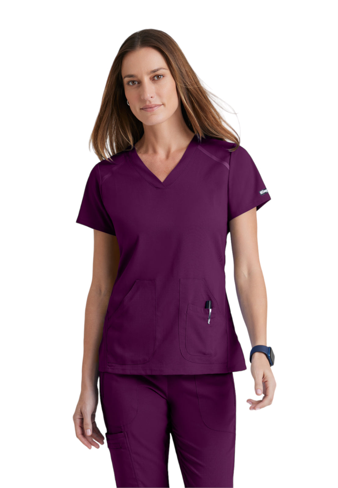 Women's V-Neck Elevate Top - 7188 - Wine
