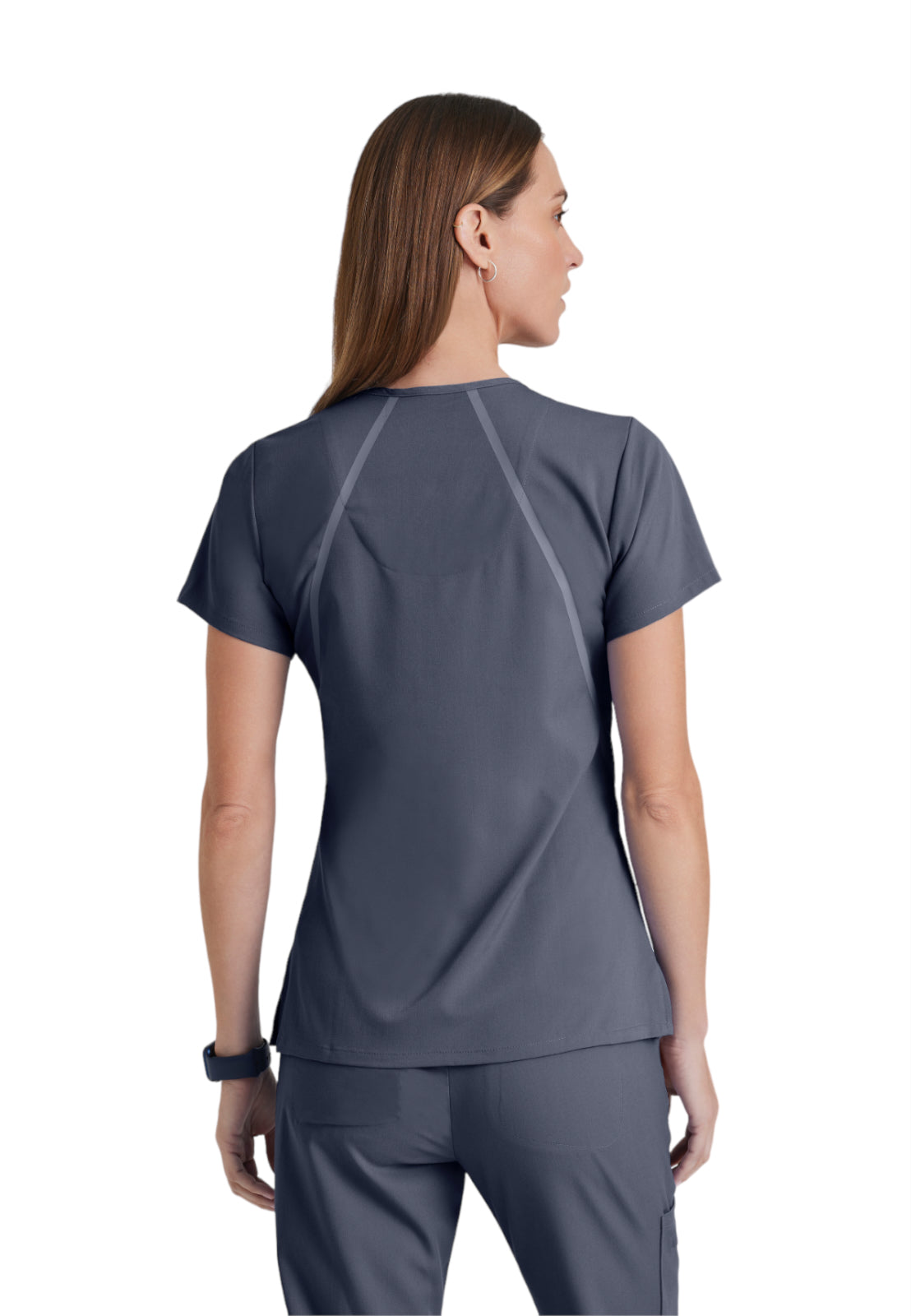Women's V-Neck Elevate Top - 7188 - Steel