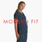 Women's V-Neck Elevate Top - 7188 - Steel