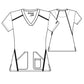 Women's V-Neck Elevate Top - 7188 - New Royal