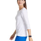 Women's Long Sleeve Accelerate Underscrub Tee - BOK804 - White