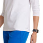 Women's Long Sleeve Accelerate Underscrub Tee - BOK804 - White