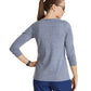 Women's Long Sleeve Accelerate Underscrub Tee - BOK804 - Indigo Heather