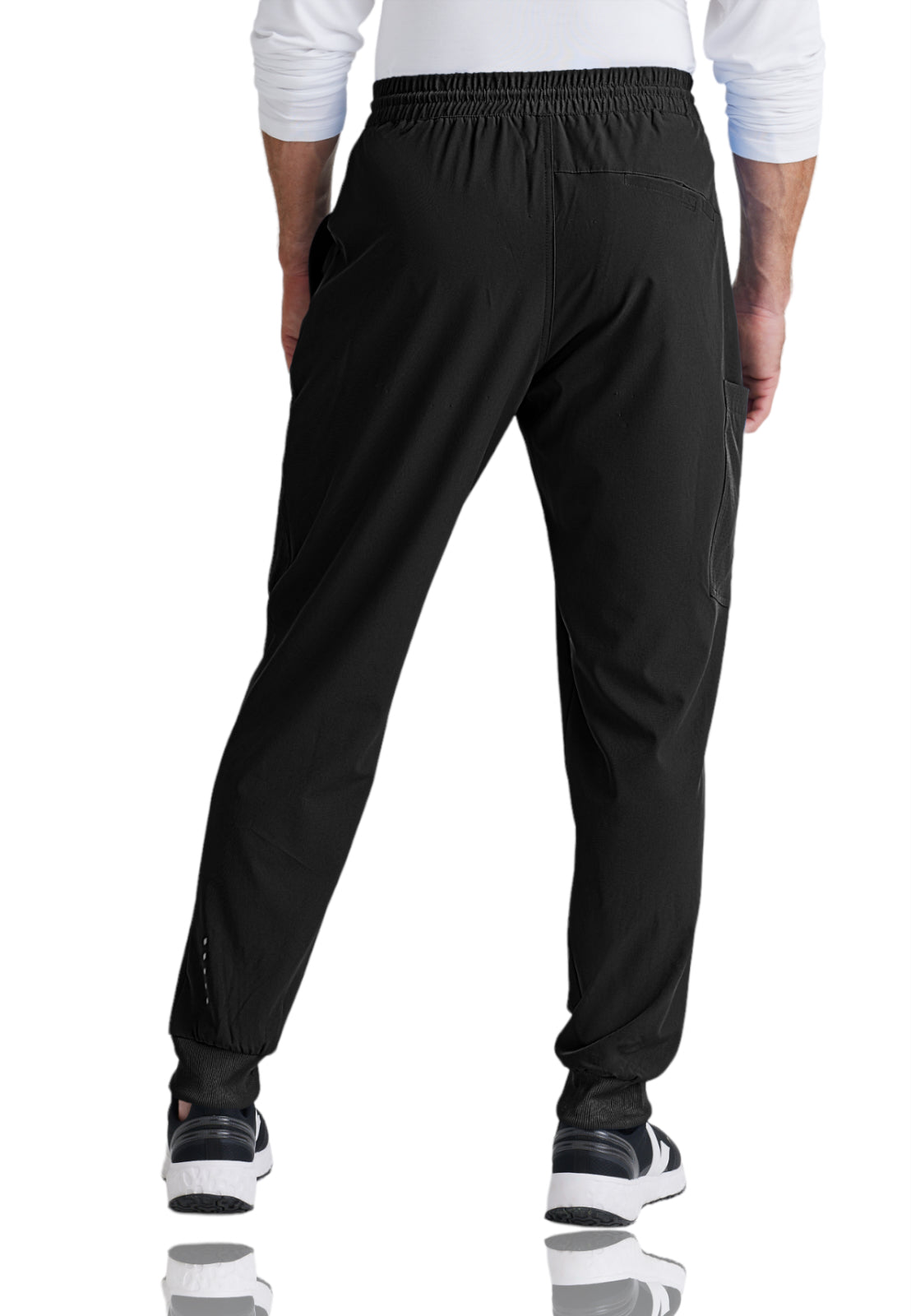 Men's Perforated Side Panels Vortex Jogger Pant - BOP520 - Black