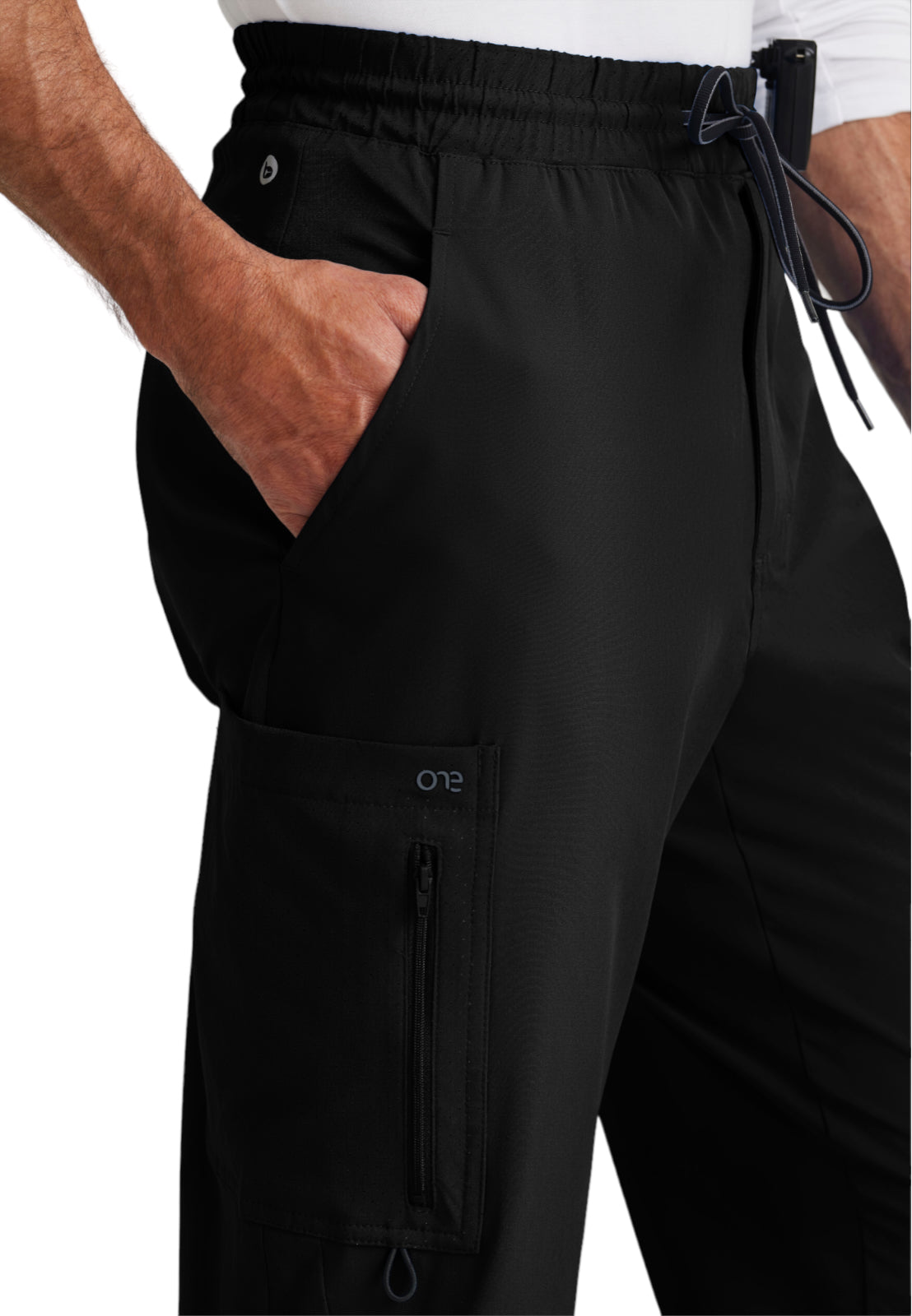 Men's Perforated Side Panels Vortex Jogger Pant - BOP520 - Black