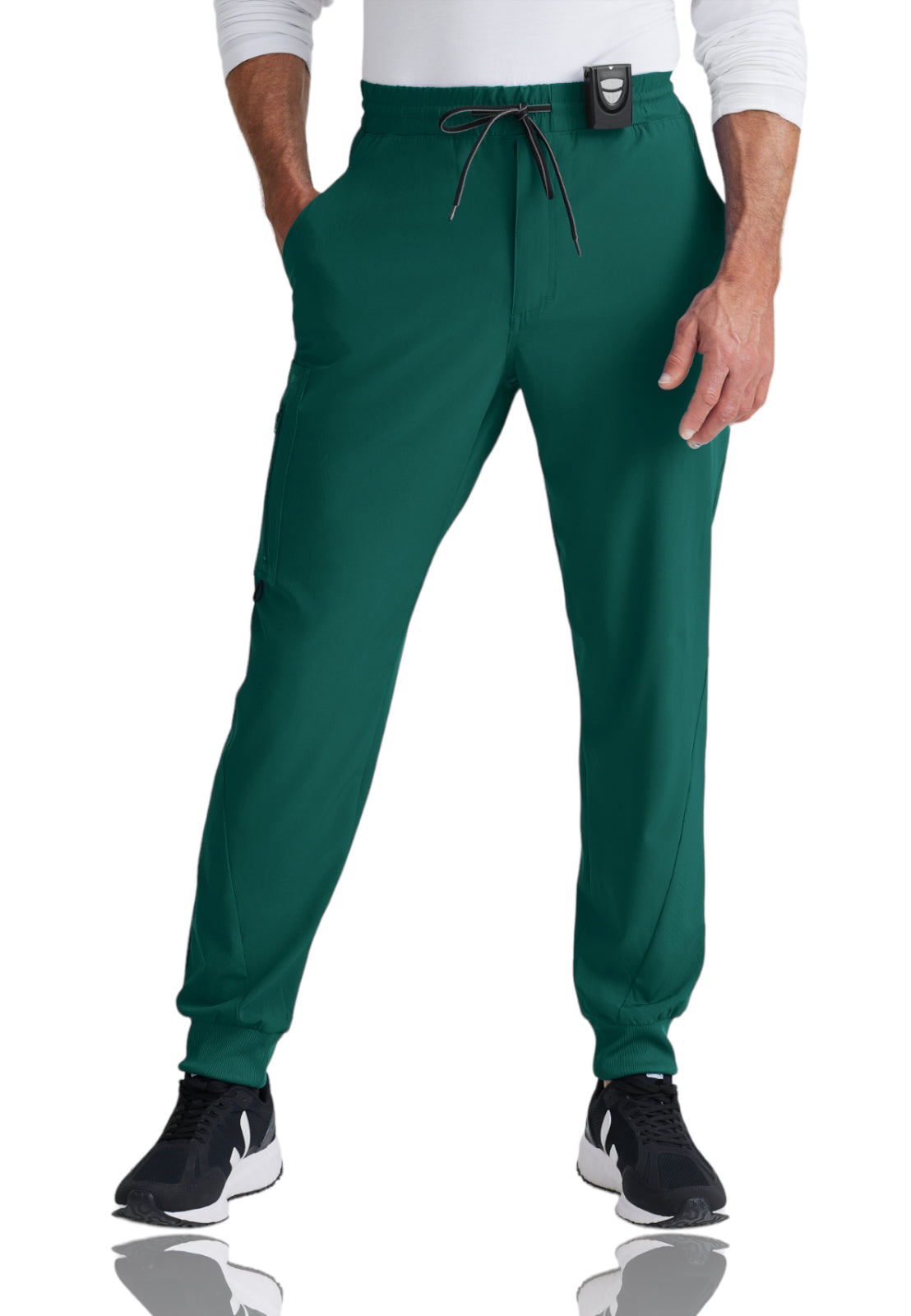 Men's Perforated Side Panels Vortex Jogger Pant - BOP520 - Hunter Green