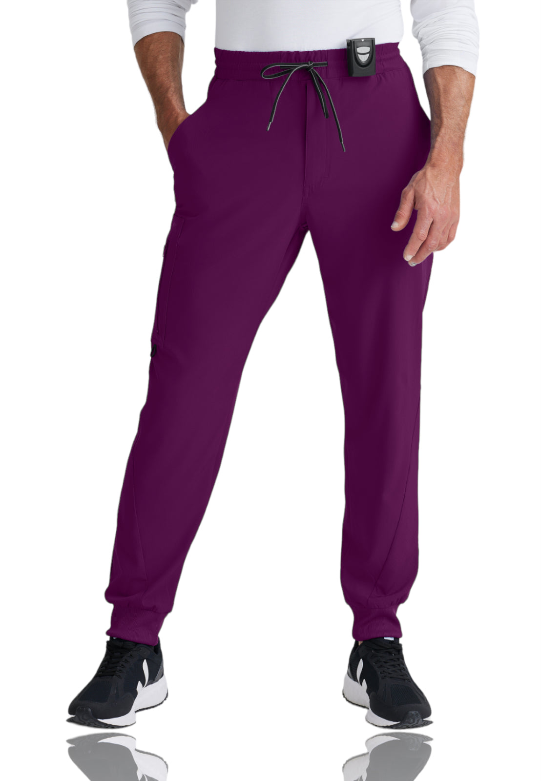 Men's Perforated Side Panels Vortex Jogger Pant - BOP520 - Wine
