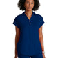 Women's 2 Pocket Zip Neck Dolman Top - BOT210 - Indigo (Navy)