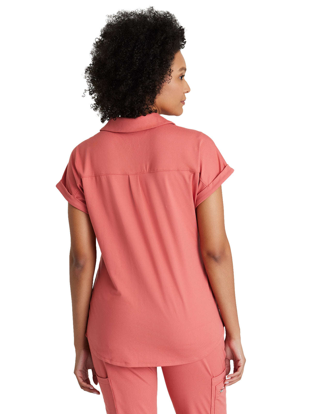 Women's 2 Pocket Zip Neck Dolman Top - BOT210 - Ginger Rose