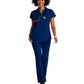 Women's 2 Pocket Zip Neck Dolman Top - BOT210 - Indigo (Navy)