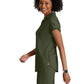 Women's 2 Pocket Zip Neck Dolman Top - BOT210 - Olive