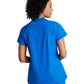 Women's 2 Pocket Banded Zip Collar Flux Top - BOT216 - New Royal