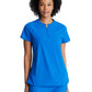Women's 2 Pocket Banded Zip Collar Flux Top - BOT216 - New Royal
