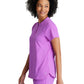 Women's 2 Pocket Banded Zip Collar Flux Top - BOT216 - Helio Purple